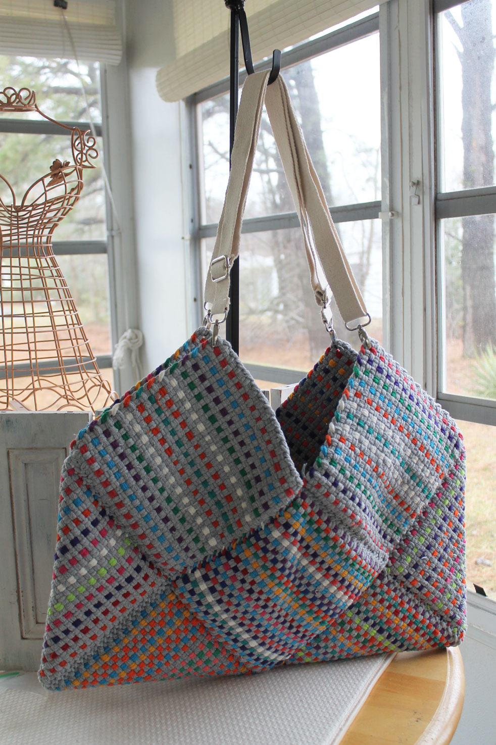 Woven Tote Bag Stitches by Debbie